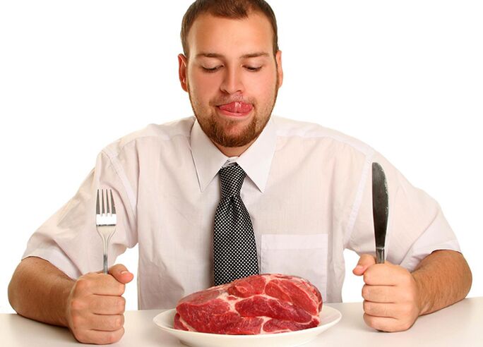 Red meat in one's diet
